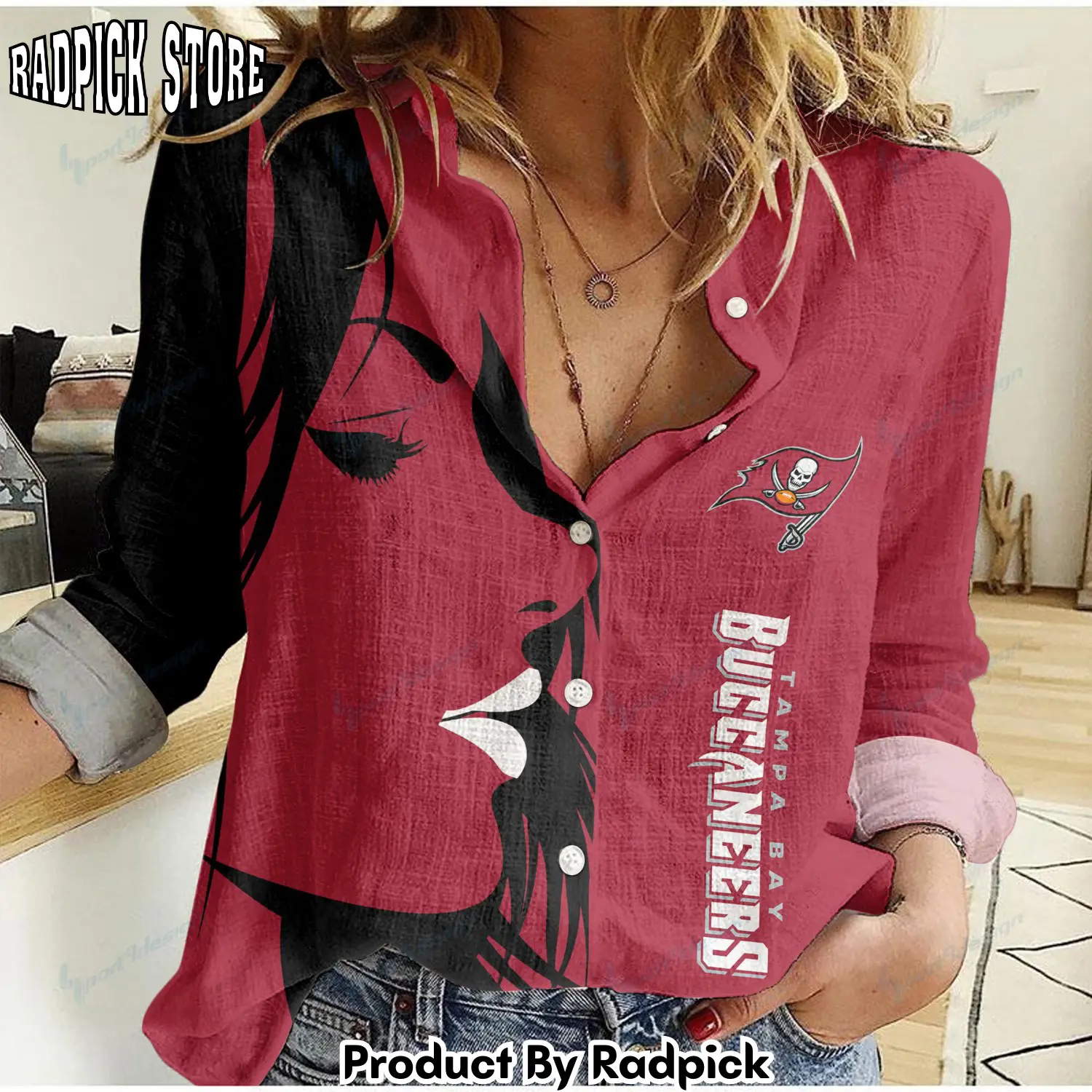 Radpick tampa bay buccaneers woman shirt rp66291